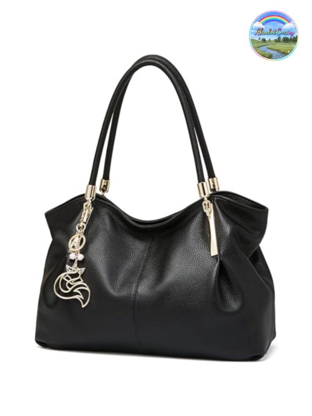 Genuine Leather Designer Satchel Handbag for Women with Top Handle and Zipper